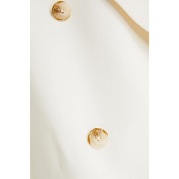 LOULOU STUDIO Ivory Harat Double-Breasted Stretch-Wool Blazer size XS - Picture 13 of 14